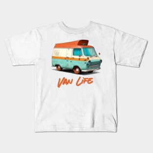 Van Life  /   Thrift Style Retro Design Kids T-Shirt